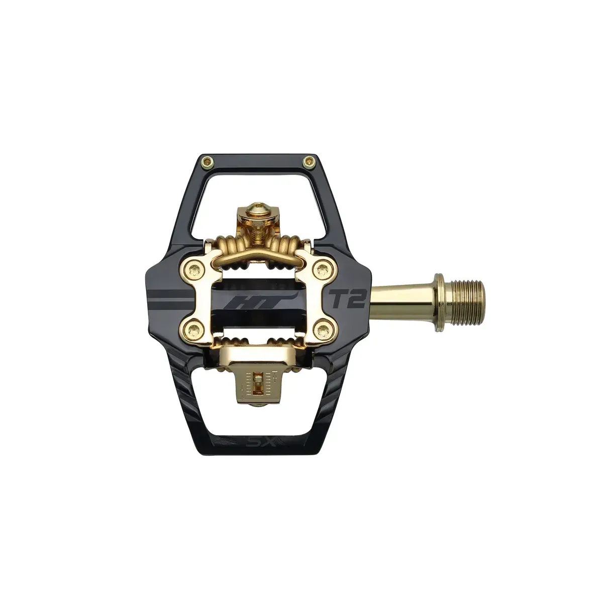 HT T2 SX Bmx Pedal Stealth Black/Gold Limited